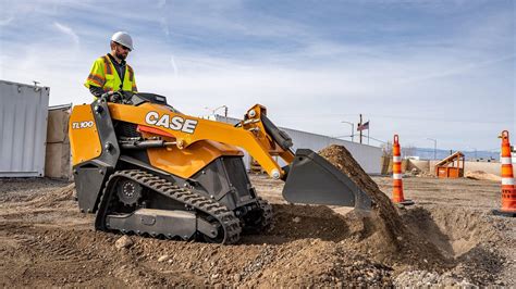 case stand on skid steer|stand on mini track loader.